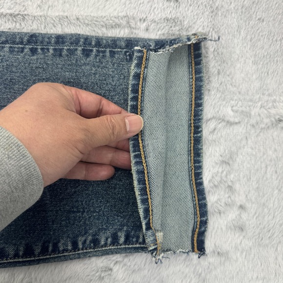 Todd Snyder Jeans Mens 40 x 32 Blue Slim Straight Stretch 5 Pocket Denim Pants - Picture 12 of 14